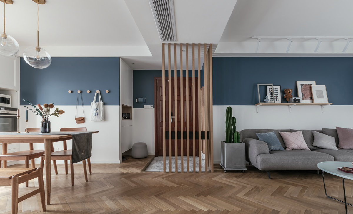 南京110平米現(xiàn)代北歐裝修實(shí)景