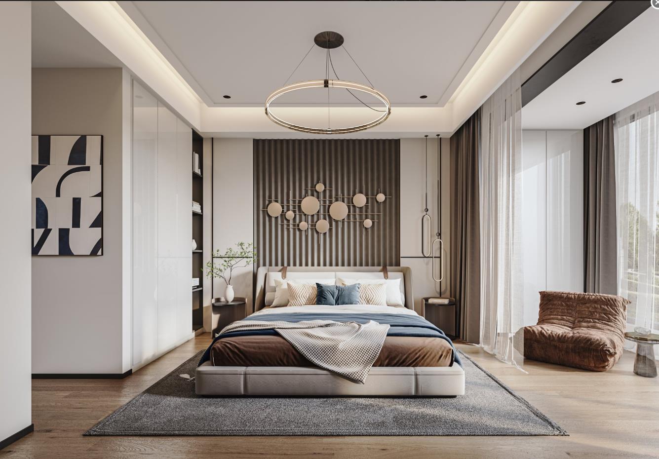 南京現(xiàn)代簡約風(fēng)格裝修，簡潔搭配營造時(shí)尚舒適感覺