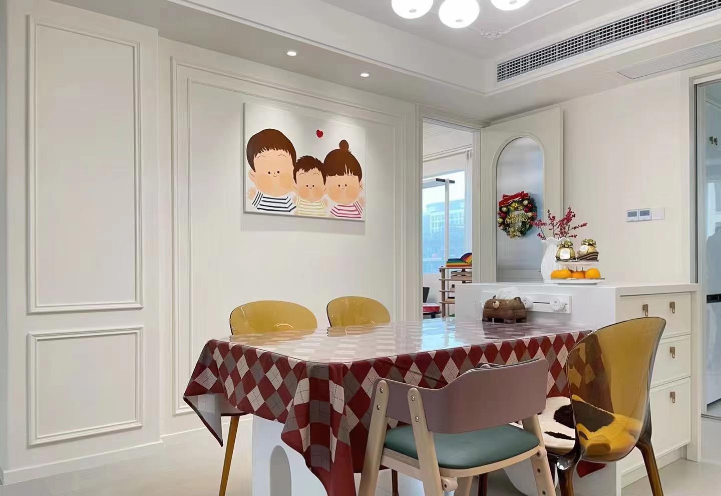 86平老房翻新，奶白色打造溫馨三口之家！