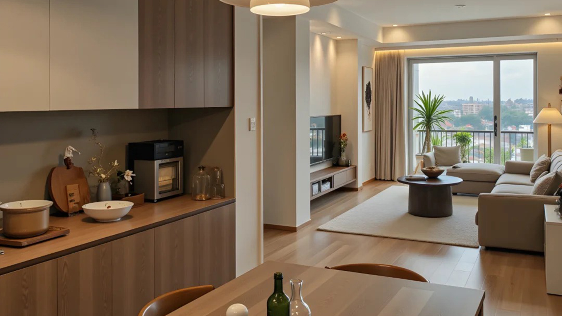 原木風(fēng)自然材質(zhì)暖光交織，溫柔歲月靜好生活氣息