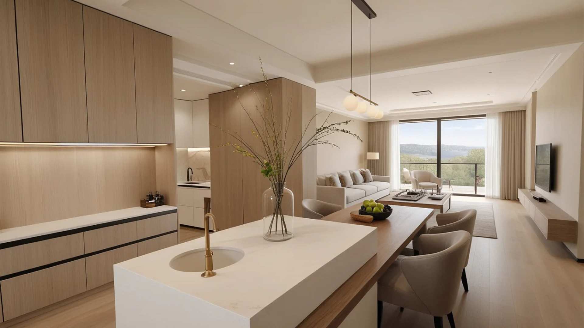 原木風(fēng)自然紋理柔和色調(diào)，溫馨生活氣息彌漫空間