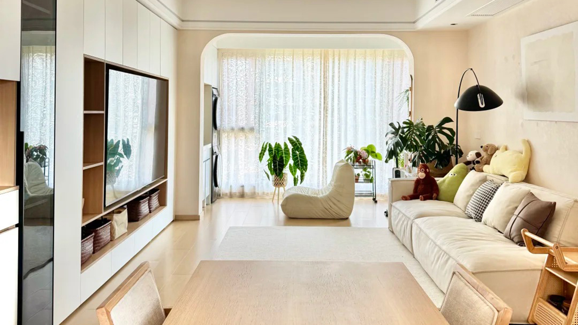 原木風(fēng)天然紋理柔和光線，歲月靜好詩意棲居地